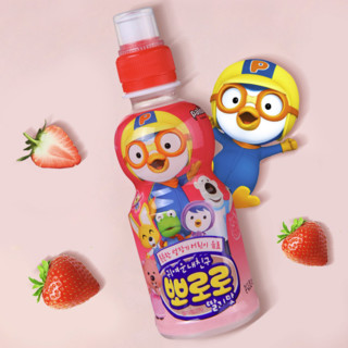 Pororo 啵乐乐 儿童饮料 韩版 草莓味 235ml*6瓶