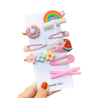 娃们 T384 女童发夹 粉色西瓜