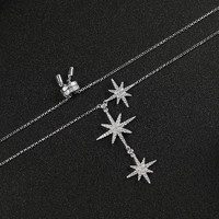 APM Monaco 新款小众设计纯银六芒星锁骨链项链饰品女礼物