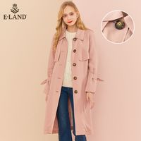 E·LAND 衣恋 女士中长款风衣 EEJT949C1M