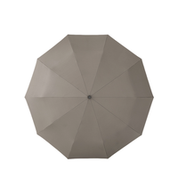 TAIMALI 太麻里 10骨三折晴雨伞 灰驼色