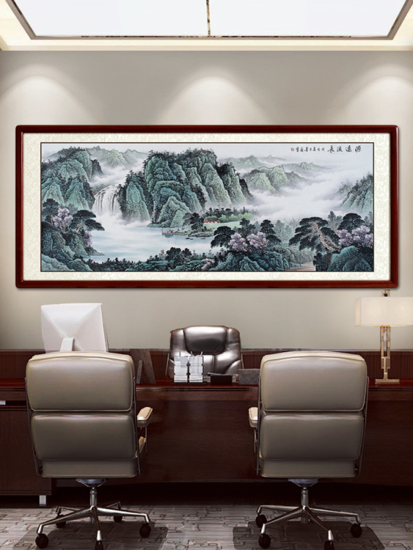 尚得堂 墨翁《源远流长》国画山水画