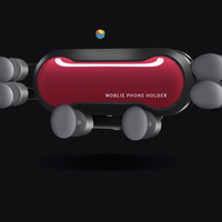 皇逐 车载手机支架 中国红