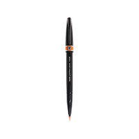Pentel 派通 日本派通（Pentel）彩色软笔科学毛笔细手账手绘贺卡绘画水彩笔 软头秀丽笔 SESF30C 橙色