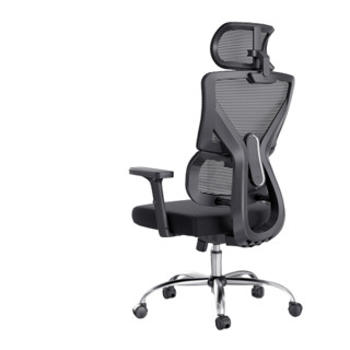 HBADA 黑白调 E201 舒适电脑椅 黑色 标准款