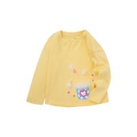 balabala 巴拉巴拉 208122100002-30201 女童长袖T恤 米黄 130cm