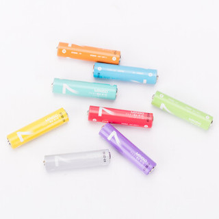 MINISO 名创优品彩虹系列碱性电池5号7号8粒装玩具遥控干电池 5号彩虹系列碱性电池8粒装(彩色)