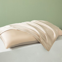 太湖雪 桑蚕丝枕套 典雅金 48*74cm