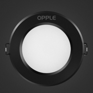 OPPLE 欧普照明 LED超薄筒灯 白光 黑色