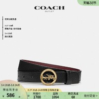 COACH 蔻驰 奥莱女士时尚新款经典马车图案带扣腰带