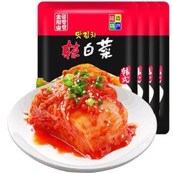 金刚山 韩国延边特产辣白菜 免切泡菜 450g*4袋