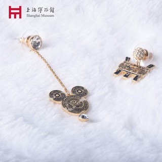 上海博物馆 老凤祥米奇耳环 套装三八女神节礼物