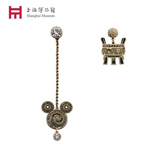上海博物馆 老凤祥米奇耳环 套装三八女神节礼物