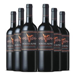 MONTES 蒙特斯 欧法特酿系列赤霞珠干红葡萄酒750mL*6整箱 智利进口红酒