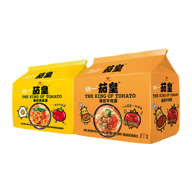 88VIP：统一 方便面 茄皇番茄鸡蛋牛肉 1210g 10袋装