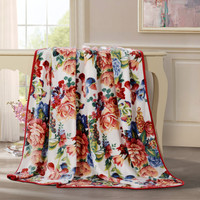 FUANNA 富安娜 可机洗法兰绒毯 180*200cm