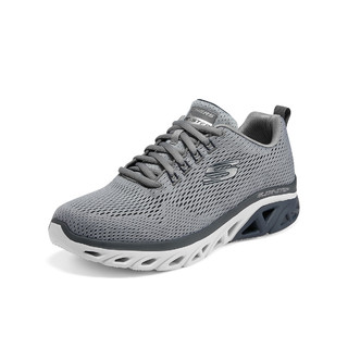 SKECHERS 斯凯奇 Glide-step Sport-Wave Heat 男子休闲运动鞋 232270/GYNV 灰色/海军蓝 41