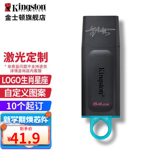 Kingston 金士顿 u盘 USB3.2 Gen 1 DTX高速车载闪存优盘 64G定制款