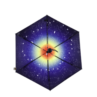 商品中国国家博物馆星图系列6骨五折遮阳伞星空蓝