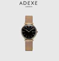 ADEXE 新品进口正品手表女防水时尚潮流简约钢带石英女士手表