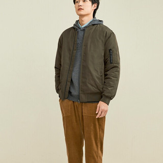 GIORDANO 佐丹奴 男士夹克 01071684 厚款 绿色 M