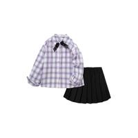 balabala 巴拉巴拉 208122104009 女童百褶裙套装