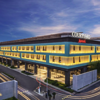 上海国际旅游度假区万怡酒店 空气清新大床房1晚 含早+双人鲍鱼鸡猪扒晚餐套餐+免费班车接送等