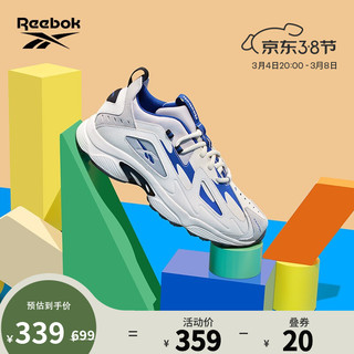 Reebok 锐步 DMX Series 1200 中性休闲运动鞋 DV9226 白色/蓝 35