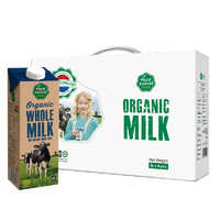 Vecozuivel乐荷 荷兰进口有机全脂纯牛奶成人儿童早餐奶1L*4礼盒装
