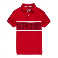 SUPERDRY 极度干燥 男士短袖POLO衫 02I 富贵红 XXL