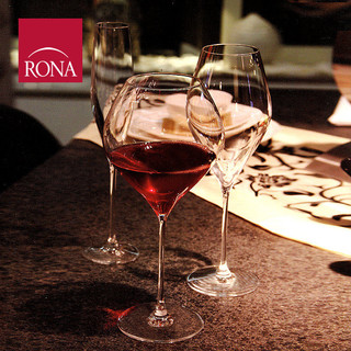 捷克进口洛娜RONA酒具手工天鹅系列水晶红酒杯高脚杯葡萄酒杯 波尔多430毫升