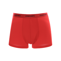 AIMER MEN 爱慕先生 男士平角内裤 NS23C232 红色 170
