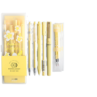 M&G 晨光 HAGP1493 按动中性笔 缃绮 0.5mm 5支装