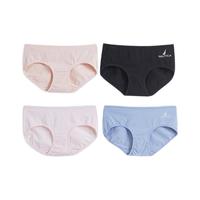 NAUTICA 诺帝卡 女士三角内裤套装 NTNS050440 4条装(浅粉+蓝+黑+杏色) M