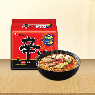 NONGSHIM 农心 拉面组合装 2口味 120g*10袋（辛拉面 香菇牛肉面120g*5袋+辣白菜拉面120g*5袋）