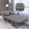 星奇堡 沙发床可折叠两用多功能双人折叠床单人小户型家用沙发 190*100CM 灰色(带腰枕））