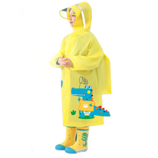 贝壳年代 儿童雨衣 高领款 黄色鳄鱼 M
