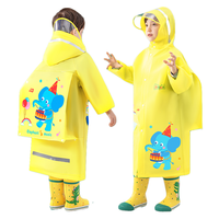 贝壳年代 儿童雨衣 高领款 黄色大象 XXXXL