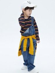 Gap 盖璞 幼儿|布莱纳系列 玩童之选 纯棉条纹宽松长袖T恤