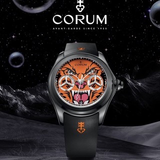 CORUM 昆仑 表泡泡系列骷髅自动机械计时腕表瑞士手表