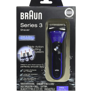 BRAUN 博朗 3系列 340S-4 电动剃须刀 黑蓝色