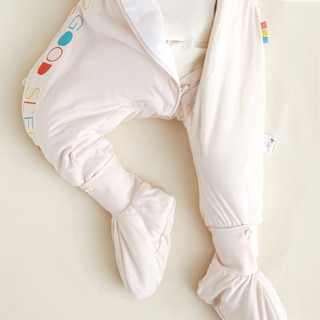 米乐鱼 好好睡系列 SD2108191202 婴儿分腿长袖睡袋 双层款 牡蛎粉 120cm