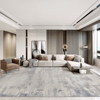 港龍 地毯 北欧轻奢客厅沙发茶几毯简约现代卧室房间家用满铺大面积