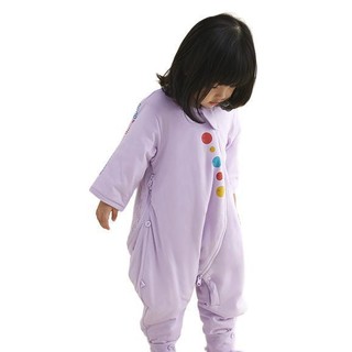 米乐鱼 好好睡系列 SD2108191202 婴儿分腿长袖睡袋 双层款 甜梦紫 120cm