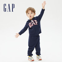 Gap 盖璞 男童LOGO法式圈织软卫裤