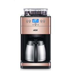 ACA 北美电器 咖啡机全自动美式磨豆家用办公咖啡机