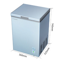 SKYWORTH 创维 98升冰柜冷藏冷冻转换家用低霜冷柜迷你一级能效节能省电BD/BC-98KL单温母乳小冰箱