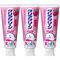 Kao 花王 儿童牙膏日本进口含氟木糖醇防蛀3-10岁适用70g*3支 草莓味