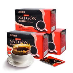 SAGOcoffee 西贡咖啡 西贡黑咖啡无蔗糖 3盒装 90杯