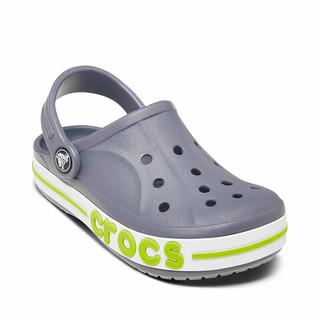 crocs 卡骆驰 205100-025 儿童洞洞拖鞋 炭灰 34码